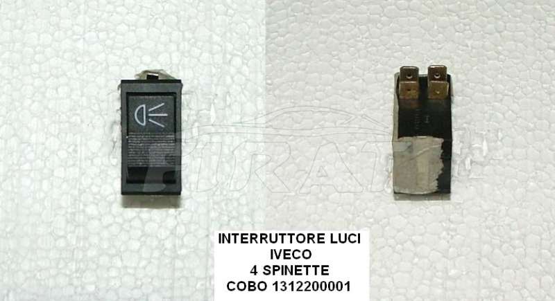 INTERRUTTORE LUCI FIAT 100 -110-130-691 4 SPINETTE